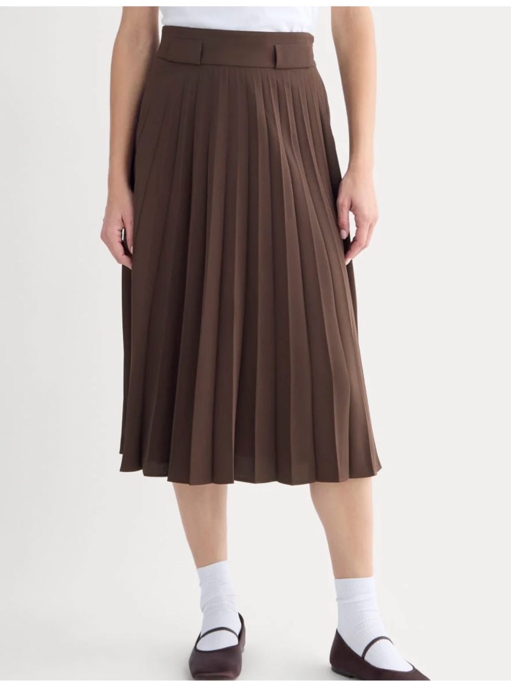 NWT Everlane Chocolate Brown Skirt